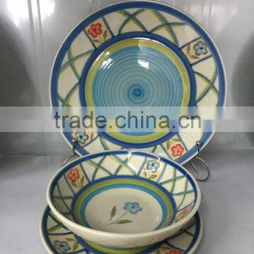 Fine Stoneware Dinnerware, Ceramic Pakistan Dinner Sets, Handprinted Dinner Set photo-5