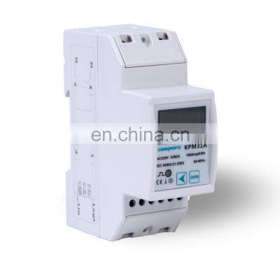 Single Phase Lora/Wireless Module Smart DIN Rail 35mm Mounted Energy Meter With RS485 Port photo-3