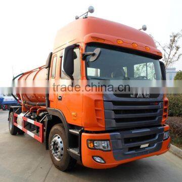 JAC 4x2 sewage suck truck capacity 10m3 with good price for sale 008615826750255 (Whatsapp)