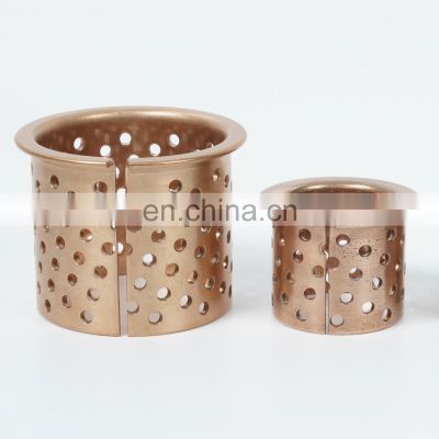 Best Price Wrapped Bronze bush Split Flanged Thin Wall Porous Brass Bearing Bushing Copper bushings