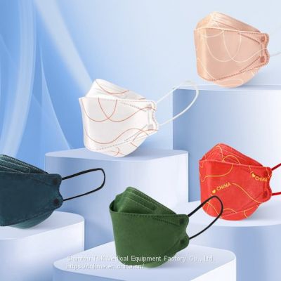 KF94 3D Fish Shape Protective Filter Face Mask 5 Colors is meets the requirements of GB2626-2019