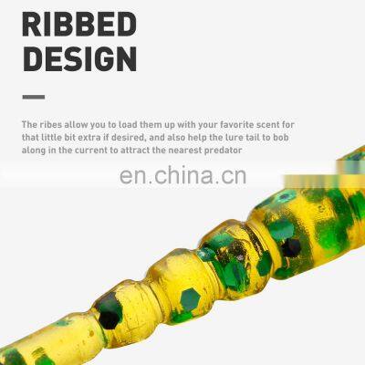 JOHNCOO Floating Fishing Lure Soft Bait 45mm 0.2g TPE Soft Worm Swimbait 10pcs/bag