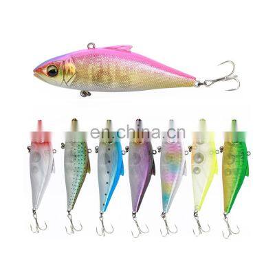 JOHNCOO Sinking Fishing Lure 80MM 20.5G Hard Metal VIB Fishing Lures for Seabass Inshore Sea Fishing