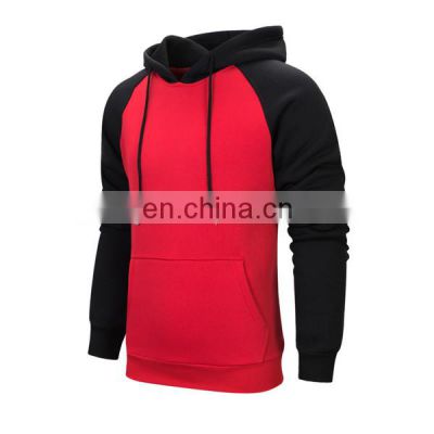 Raglan sleeves Red and Black hoodie for men american arms hoodies sweatshirts