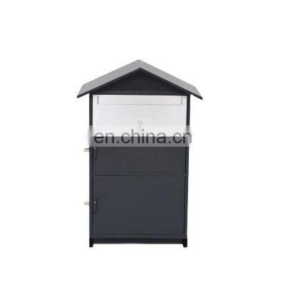 Waterproof Wall Mounted Letterbox Door Home Wooden Parcel Mailing Box Safe Wall Post Box