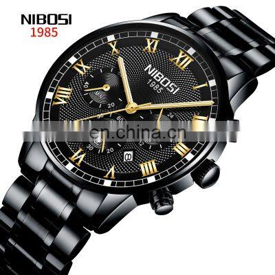 Top Brands Watch Men's Watches NIBOSI 2339 Luxury Fashion Business Date Quartz watches