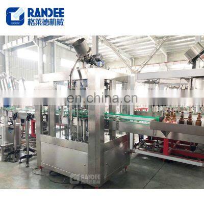 Automatic 500-800BPH Glass Bottle Beer Filling Capping Machine Line Small Beer Bottling Machine