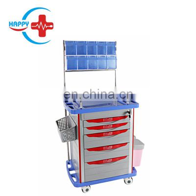 HC-M045 High quality Hospital Luxury Anesthesia  Cart medical Instrument trolley with competitive price