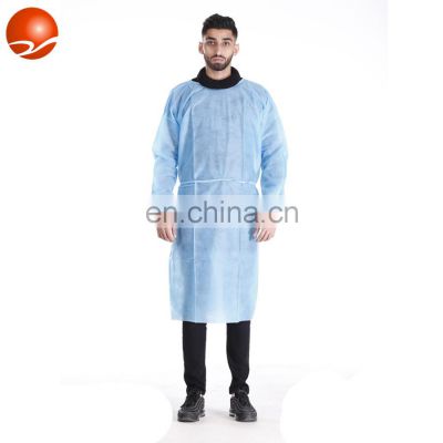 Hot sale Waterproof disposable isolation gowns for hospital dental and personal protective