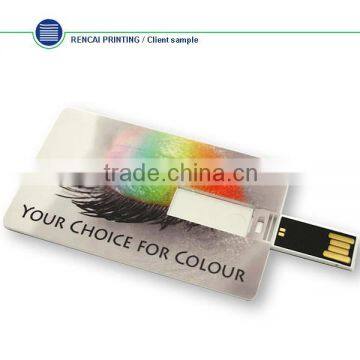 China 1gb USB Flash Drive Black Business Crad Plastic USB Webkey