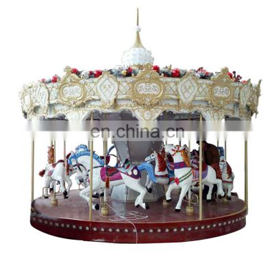 Top outdoor kids amusement rides 24 seats merry go round christmas carousel for sale price