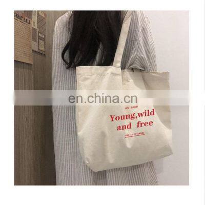 Hot Sale Fashion Design Eco-friendly Reusable Bags Cotton Heavy Duty Custom Women Cotton Canvas Shopping Bags photo-4