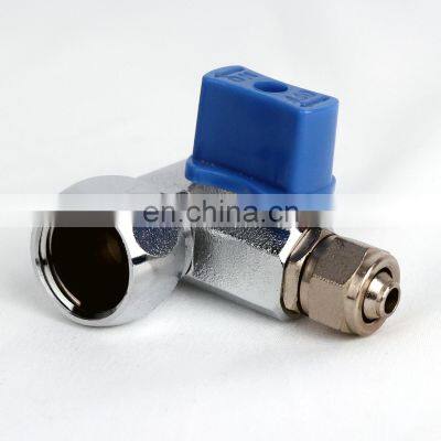 3/8 Inch Three-Way Ball Valve With Quick Connect and Adjustable Nut Brass Valves photo-5