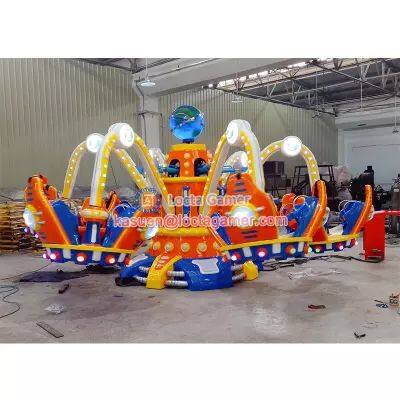Sun Yat-sen, Guangdong Tai Le Play Children Indoor and Outdoor Mechanical Rotating Lift Seat Science Fiction UFO Adults and Children Play Equipment photo-3
