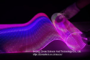 LED гибкий экран с прозрачной пленочной дисплейной поверхностью