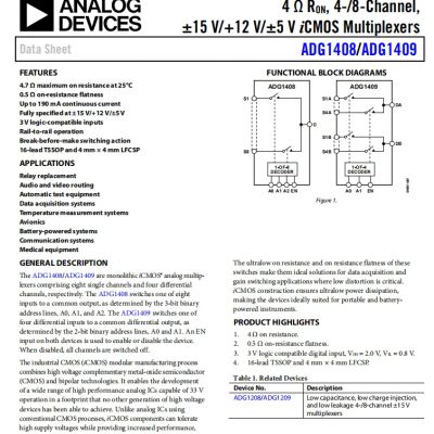 ADG1408YRUZ analog switch/multiplexer ADI original stock