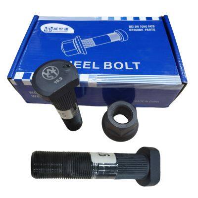 WST213-0016 101mm M22*1.5*88*10.9 JY31FS3-03051 10.9 bus spare parts 3103-00260 heat treatment axle hub wheel bolts and nuts