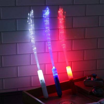 LED Glow Fiber Optic Stick Wand Toys For Christmas Other Party Decorations