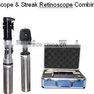 Portable convenient Ophthalmoscope & Streak Retinoscope Combination Kit AJ8B set