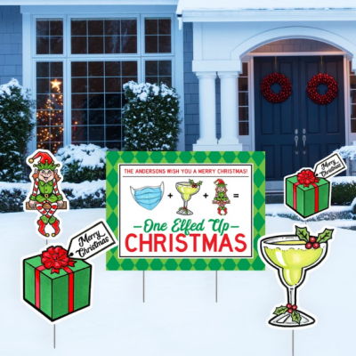 Wholesale Custom PP Corrugated Plastic Christmas Yard Decoration Signs
