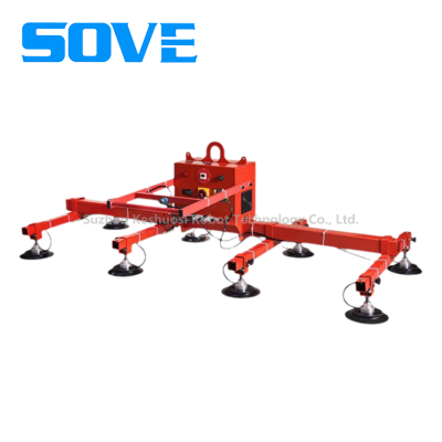 SOVE Electric Glass Suction Cup Powerful Curtain Wall Intelligent Vacuum Lifting Machine Glass Lifting Suction Cup Hoist