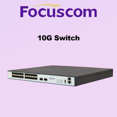 Focus S5863-24X2C L3 Managed 10G Fiber Switch, 24-Port SFP+ With 2-Port 100G QSFP28 Uplinks, High-Performance Networking Aggregation Layer Switch photo-3