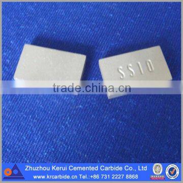 SS10 carbide tips in rectangular shape size 20x12x3.5mm for stone cutting