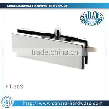 FT-30S glass patch fitting with screw floor hinges tempered glass door top clamps