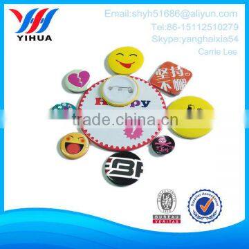 Plastic button badge,lovely tin button badge for lover