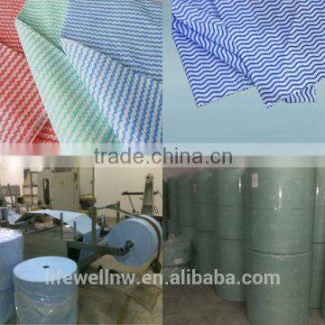 Color Printed Spunlace Cleaning Nonwoven Wipe