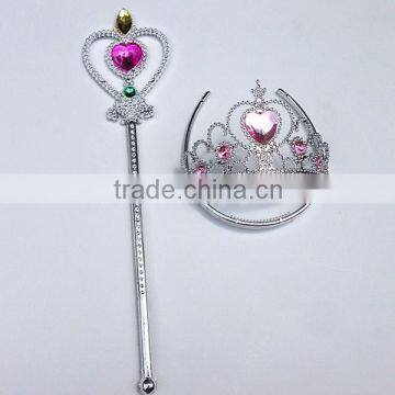 Wholesale Electroplating Plastic Kids Pink Princess Magic Wand Fairy Beauty Magic Stick photo-6