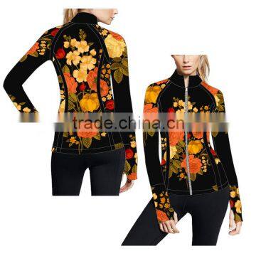 (OEM/ODM Factory)customized colorful fitness bodybuilding women yoga jackets