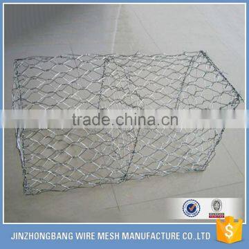 2.7mm/3.4mm high zinc coated wire gabion box prices with 6X8cm, 8X10cm and 10X12cm mesh