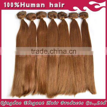 High quality raw Virgin indian Hair brown Clip-In Hair Extension 100% Pure Temple Hair