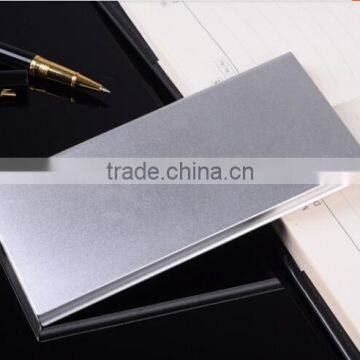 slim metal power bank with logo printing for promotion