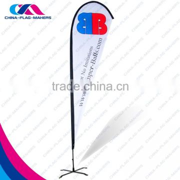 pomotional direction double side beach flag with different basis