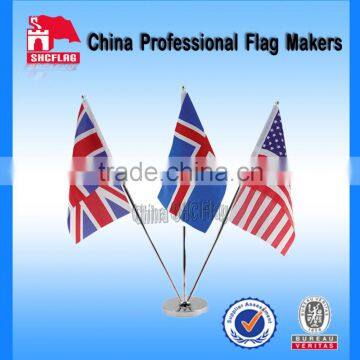 Table top flag stand/ Tabl flag/National desk flag