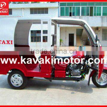 150CC/200CC new type three wheel passenger bajaj tricycle/ motorcycle with steering wheel for 4-6pensons