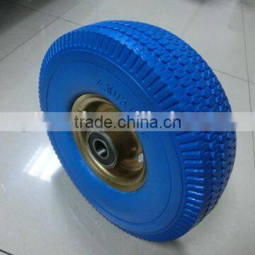 4.10/3.50-4 pu foam wheel, 3.50-4 flat free wheel