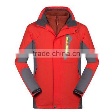 winter 3 in 1 jacket wholesale cusstom breathable and waterproof jacket men