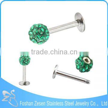 Crystal Ball Lip Piercing Body Jewelry Piercing Labret Studs