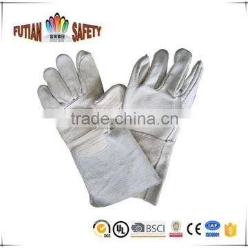 FTSAFETY White Grain and Split Combination Cow Leather Gloves long cuff leather working gloves