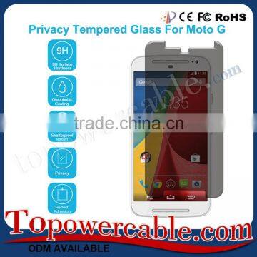 Factory Wholesale Best Privacy Tempered Glass Mobile Cell Phone Screen Protector For Moto G