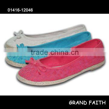 Ladies' Colourful Flat Espadrille