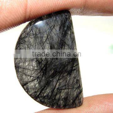 Black Rutile Cabochon