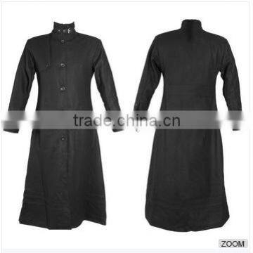 Hot selling black long coat