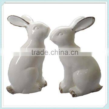 ceramic easter rabbit(white)