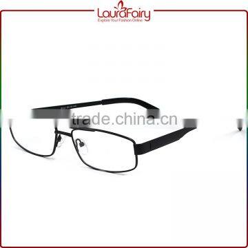 Laura Fairy Black Spring Temple Double Bridge Gentleman Optical Glasses Frame
