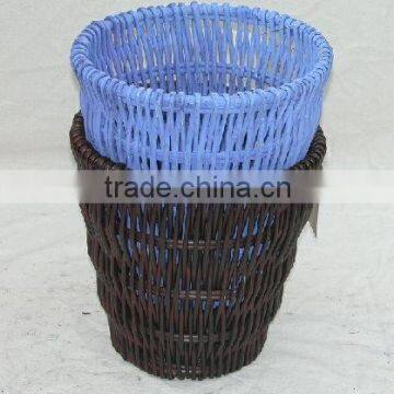 willow rubbish basket