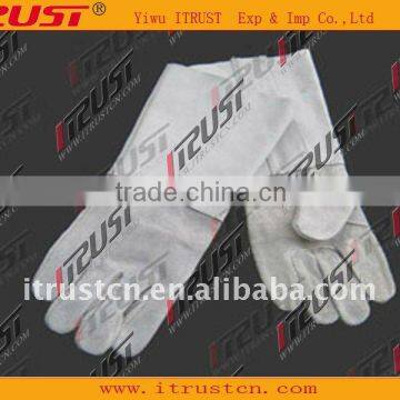 14' white kevlar welding cow split leather working glove